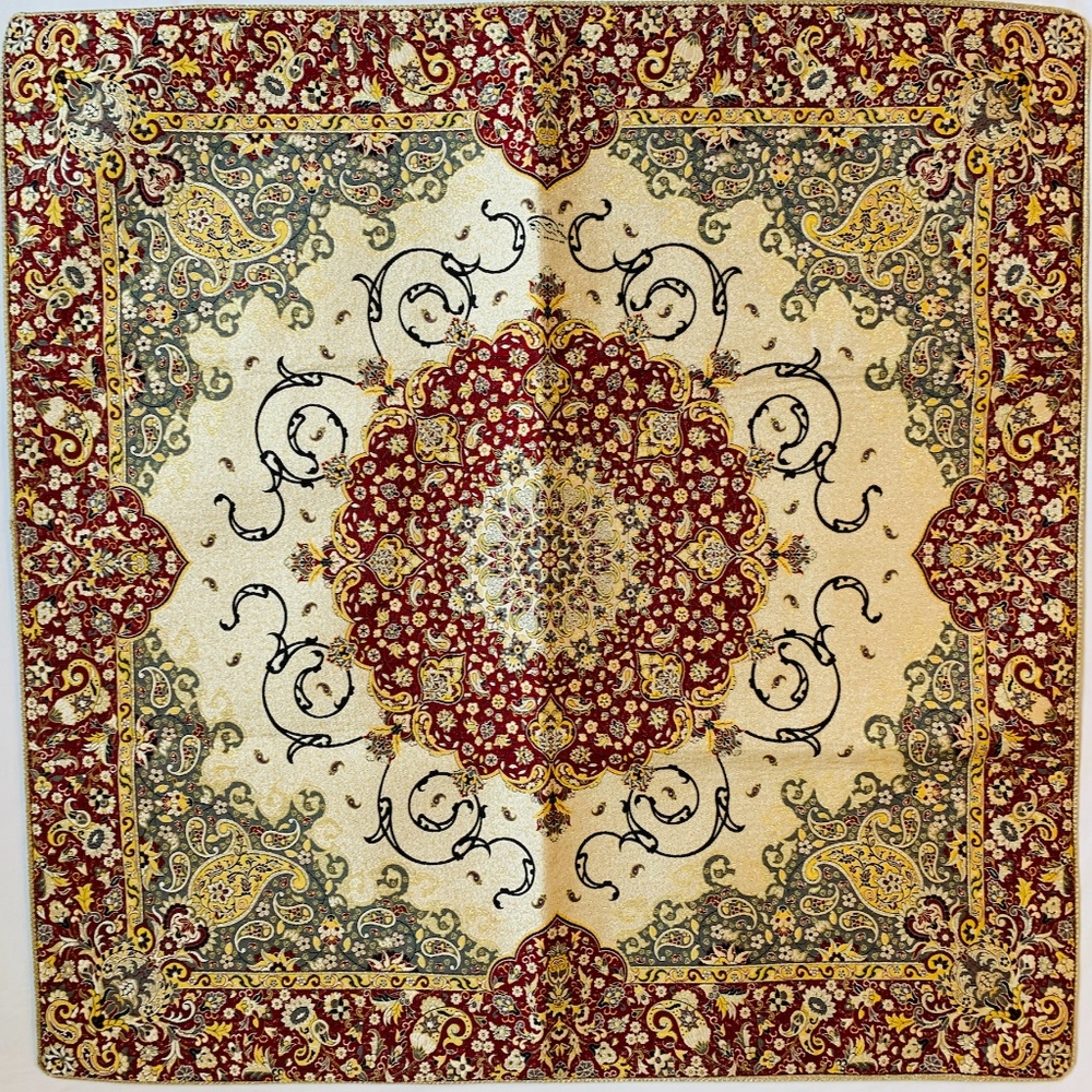 Decorative Tablecloth - 38 by 38 Inch - Termeh